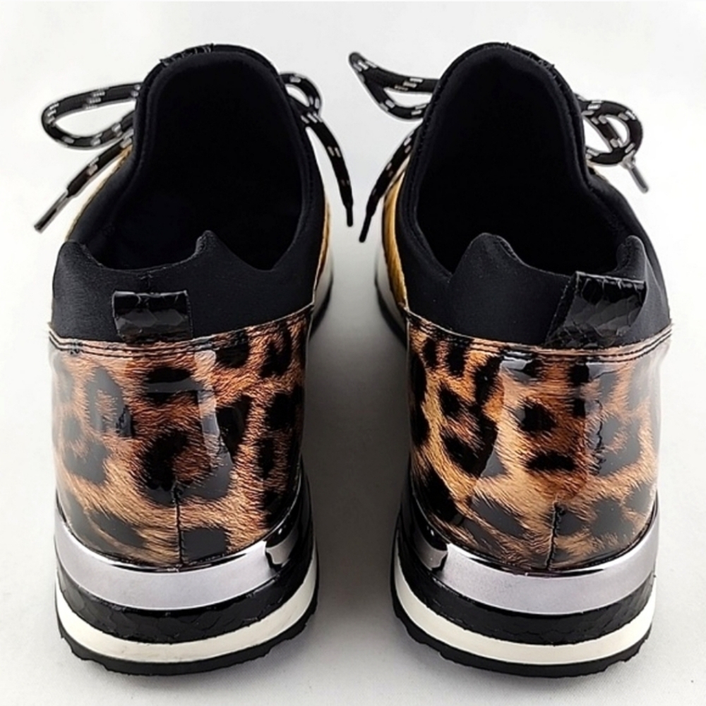 Remonte Women's Lace Up Casual Leopard Print Yellow Black Trainers Shoes 40 - Picture 6 of 16